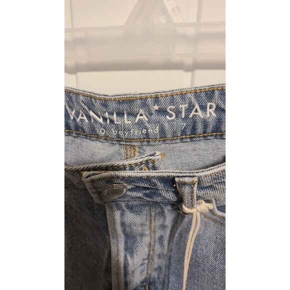 Vanilla Star 90's boyfriend super high rise jeans Size 7 NEW NWT straight leg - Picture 5 of 6